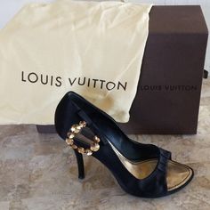 Gorgeous!! These Are No Longer Made. Comes With Dustbag And Box. Slight Wear On One Heel And Bottom Of Soles. 3.75" Heel Sequin Heels, Gold Sequin, Louis Vuitton Shoes, Authentic Louis Vuitton, Shoes Women Heels, Dust Bag, Shoes Heels, Louis Vuitton, Women Shoes