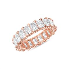 A timeless classic, this Radiant Cut Diamond Eternity Band provides the perfect sparkle for any occasion. Crafted with a u prong setting in yellow gold, white gold, or rose gold, This .30 carat radiant cut diamonds Band is a timeless heirloom to wear for the rest of your life and pass down for generations Specifications: .30 carat radiant cut diamonds Band VS Clarity, G Color Available in Platinum, White, yellow, rose gold Made in Los Angeles, Ca Total Carat weight will vary based on number of s Radiant Cut Diamond Eternity Band Fine Jewelry, Radiant Cut Eternity Band With Prong Setting, Elegant Radiant Cut Diamond Eternity Band, Elegant Asscher Cut Eternity Band With Vvs Clarity, Elegant Radiant Cut Cubic Zirconia Eternity Band, Luxury Asscher Cut Eternity Band With Prong Setting, Classic White Gold Eternity Band With Radiant Cut, Classic White Gold Radiant Cut Eternity Band, Elegant Asscher Cut Diamond White Eternity Band