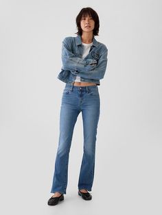 Mid Rise Baby Boot Jeans Gap Jeans Women, Jeans Look, Jeans Mid Rise, Bootcut Jean, Boot Jeans, Baby Boots, Jeans Women, Gap Jeans, Mid Rise Jeans