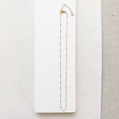 A mixed metal favorite, the Joey Essential Chain will quickly become your go-to chain. Gold chain is accented with sparkly silver beads. Add a charm or wear it alone. - 16-18 inches & super versatile. 18 inches is a true classic length or wear it closer to 16 inches for a shorter style, sitting closer to the base of the neck. - all pieces are 14K Gold filled & Sterling Silver (For more information on our metals click HERE!) Silver Satellite Chain Necklace For Everyday, Silver Beaded Chain Necklace For Layering, Silver Beaded Necklaces With Adjustable Chain, Silver Beaded Necklace With Adjustable Chain, Everyday Silver Beaded Necklace With Delicate Chain, Silver Ball Chain Necklace For Everyday, Everyday Silver Ball Chain Necklace, Ball Chain Link Necklace For Gifts, Adjustable Ball Chain Necklace As Gift