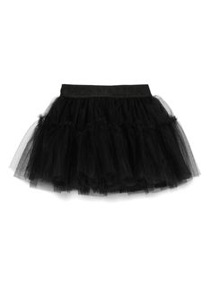 black tulle panels elasticated logo waistband slip-on style layered design tiered skirt full lining curved hem thigh-length Black Tulle Skirt, Tulle Skirt Black, 2024 Halloween, Teen Boy Outfits, Dress With Jean Jacket, Dolce And Gabbana Kids, Black Tulle, Layered Design, Stella Mccartney Kids