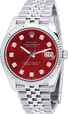 Model/Collection Name: Datejust&#44 Luxury Red Quartz Watches, Classic Red Watch Bands For Formal Occasion, Red Formal Watch With Date Indicator, Formal Red Watch With Date Indicator, Classic Red Round Watch, Luxury Red Watches With Date Indicator, Luxury Red Watch With Date Indicator, Timeless Red Watches With Diamond Hour Markers, Timeless Red Watch With Diamond Hour Markers