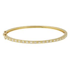 Pave Bangle, Gold Cuffs, Diamond Bangle, Baguette Diamond, Cuff Bangles, Gold Details, Easy Wear, Yellow White, Gold Diamond