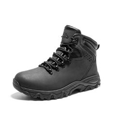 PRICES MAY VARY. Vegan Leather Upper: The upper of these men's winter boots offers durability and water resistance, ensuring longevity and protection against the elements. Warm Lining: The short plush lining in these men's cold-weather boots combined with 3M thermal materials on the insole provides exceptional warmth and insulation, keeping feet cozy in cold conditions. Waterproof Protection: Boasting a 4-hour static waterproof feature, these men's waterproof boots effectively shield against rai Functional Slip-resistant Waterproof Winter Boots, Rugged Wear-resistant Work Boots For Outdoor Activities, Rugged Wear-resistant Winter Work Boots, Rugged Waterproof Wear-resistant Boots For Outdoor Activities, Wear-resistant Winter Hiking Boots, Winter Waterproof Hiking Boots, Rugged High-top Waterproof Boots Wear-resistant, Rugged Waterproof Boots Wear-resistant For Outdoor, Wear-resistant Gore-tex Hiking Boots For Outdoor