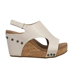 Start your season off on the fashion-forward foot with the Tiffanee wedge. The trendy faux leather upper with adjustable closure to ensure a secure fit. A lightly cushioned footbed, followed by a cork platform, you will have much needed comfort and support to fully assist during those long days full of activities. Size: 10.  Color: Off-White.  Gender: female.  Age Group: adult. Beach Faux Leather Wedge Sandals With Removable Insole, Beach Wedge Sandals With Removable Insole, Open Toe Faux Leather Wedge Sandals With Cushioned Footbed, Adjustable High Heel Wedge Sandals In Synthetic Material, Adjustable High Heel Synthetic Wedge Sandals, Adjustable Buckle Closure Synthetic Wedge Sandals, Summer Faux Leather Wedge Sandals With Buckle, Summer Faux Leather Wedge Sandals With Buckle Closure, Spring T-strap Synthetic Wedge Sandals