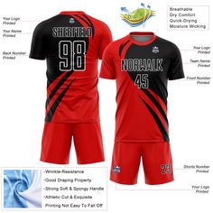 Order the jersey with special name & number you want from our shop, making a vibrant look on the field or daily life! Features: 1. Material: Made from 100% polyester wicking knit with 95% polyester / 5% spandex wicking pinhole mesh 2. Jerseys with sublimation printed name and numbers 3. Moisture-wicking fabric has spongy handle, good draping property and elasticity as well as good dimensional stability and wrinkle-resistance 4. Breathable & Quick-Drying 5. Athletic Cut & Exquisite stitching not Golf Hoodie, Soccer Uniforms, Golf Jackets, Custom Fans, Pinstripe Suit, Cheap Custom, Football And Basketball, Sleeveless Crop Top, Baseball Shirts