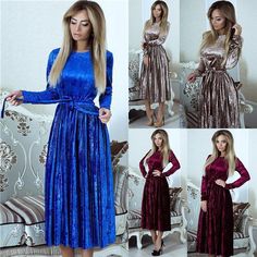 FREE SHIPPING Vintage Long Sleeve Velvet Dress Women Bodycon Belted Midi Dress Spring Pleated Party Dresses Vestidos Robe Femme JKP2929 Long Sleeve Velvet Dress For Holidays, Long Sleeve Velvet Dress For Party Season, Summer Velvet Party Dress, Fall Party Velvet Long Sleeve Dress, Fall Party Velvet Dress With Long Sleeves, Fall Velvet Long Sleeve Party Dress, Fall Party Long Sleeve Velvet Dress, Spring Party Long Sleeve Velvet Dress, Knee-length Velvet Dress For Winter Party