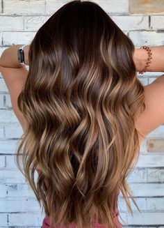 Machine Weft   - Rooted 4/27 Velvet Teddy - West Label Balayage Long Hair, Brown And Blonde, Rambut Brunette, Brunette Hair With Highlights, Balayage Hair Dark, Caramel Highlights, Brown Hair Balayage, Brown Balayage