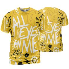 Yellow-Ochre-6s-T-Shirt-Match-All-Eye-On-Me-3D-Doodle-Eye Yellow Ochre, Matching Jordans, Jordan 6, 3d T Shirts, All About Eyes, Fleece Fabric, Unisex Fashion, Custom Tshirts, Polyester Fabric