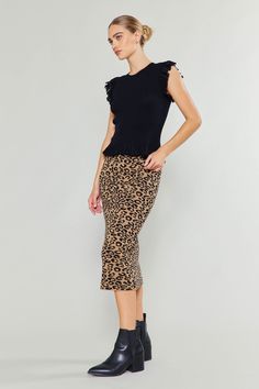 Inspired by natures beauty , this midi skirt features a comfortable pull-on design with a concealed elastic waistband and a figure-tracing silhouette. Pair yours with everything from sleek, simple basics to our matching knit jacket. •Pull-on design •Concealed elastic waist •Mid-length hem Item number 2250080-2 SELF 30% POLYESTER 26% ARCYLIC 24% VISCOSE20% NYLON TURN GARMENT INSIDE OUT HAND WASH COLD SEPARATELY LAY FLAT TO DRY Stretch Midi Length Pencil Skirt For Day Out, Stretch Midi-length Pencil Skirt For Day Out, Stretch Knit Midi Bottoms, Casual Knit Midi Length Bottoms, Chic Knit Midi Bottoms, Spring Knit Midi Bottoms, Fitted Knit Midi Bottoms, Spring Knit Midi-length Bottoms, Fitted Knit Midi-length Bottoms