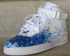 Custom painted sneakers. Any size. Available in any colors combinations you want. please allow 2-3 weeks for shipment. Custom Nike Air Force 1, Custom Nike Air Force, Custom Nike Air, Painted Sneakers, Air Force 1s, Air Force 1 Custom, Custom Air Force 1, Custom Nike, Shoes Stand