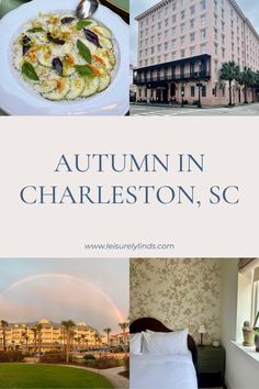 an image of a hotel with the words autumn in charleston, sc