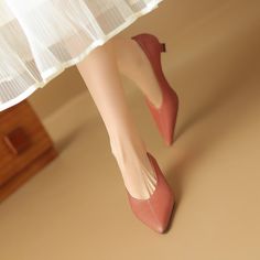 CHIKO Arleth Pointy Toe Kitten Heels Pumps Shoes Kitten Heel Pumps, Pumps Shoes, Heels Pumps, Pump Shoes, Pumps Heels, Rubber Sole, Kitten Heels, Color Pop, Heel Height