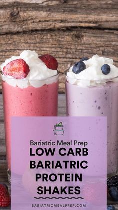 Bariatric Protein Shakes, Bariatric Protein, Bariatric Sleeve, Low Carb Meal Prep