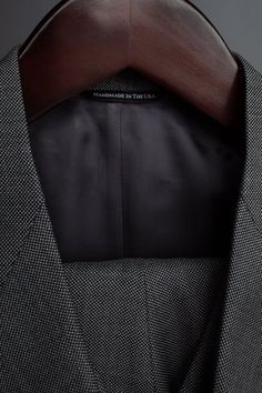 Our best-seller. A handmade bespoke suit crafted from an iconic 4-season worsted wool fabric made in Italy. This fabric is known as the ultimate "workhorse"; it's durable, resilient and can be worn in any season and any weather. If you're looking for a go-to suit that's always ready for anything, anytime - this is it. Tailored Tweed Jacket In Suiting Fabric, Fitted Timeless Tweed Jacket For Business, Classic Fitted Tweed Jacket For Business, Timeless Wool Suit And Tie Accessories, Classic Fitted Three-piece Wool Suit, Fitted Tweed Jacket With Pressed Crease, Timeless Style, Classic Fitted Wool Three-piece Suit, Fitted Wool Three-piece Suit For Business, Fitted Wool Three-piece Business Suit