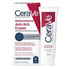 Itch Relief Skin, Cera Ve, Hydrocortisone Cream, Heat Rash, Anti Itch Cream, Dry Flaky Skin, Itching Skin, Rash Cream, Extra Dry Skin