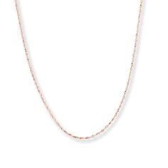 This chic Singapore chain necklace for her is styled in 14K white and rose gold. The 24-inch necklace secures with a lobster clasp. 20 Inch Necklace, Jewelry Education, Jewelry Advice, Necklace For Her, Diamond Guide, Kay Jewelers, Accessories Jewelry Necklace, Cultured Pearls, Jewelry Trends