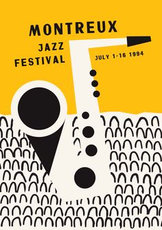 a poster for the montreux jazz festival