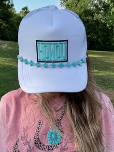 ❤️This listing is for the exact hat show in pictures! ❤️ Material: 100 % Polyester Hat Unique Patches ❤️Size: One Size Adult Hat  It is SnapBack so it is adjustable from 20"-23.5" ❤️This custom trucker cap is the perfect unique gift! It is perfect for the beach, ball park, or dress it up for a night out!  ❤️ Free shipping Trendy Adjustable White Hat Bands, Trendy White Hat Bands With Flat Brim, Trendy White Flat Brim Hat Bands, White Adjustable Trucker Hat For Rodeo, Trendy White Baseball Cap For Festivals, Trendy White Snapback Hat For Festivals, White Trucker Hat For Festivals, One Size Fits Most, Adjustable White Baseball Cap For Festivals, White Trucker Hat For Festival