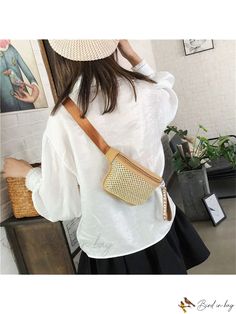 Bird in Bag - Womens Woven Colorblock Fanny Pack Trendy Rectangular Belt Bag, Casual Color Block Shoulder Bag For Daily Use, Casual Color Block Shoulder Bag, Trendy Spring Belt Bag For Daily Use, Trendy Belt Bag For Daily Use In Spring, Trendy Belt Bag For Everyday Use In Spring, Trendy Belt Bag For Spring, Casual Rectangular Belt Bag For Daily Use, Casual Beige Belt Bag For Daily Use