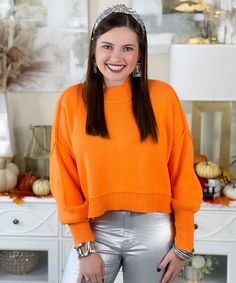 Introducing our "Warm Me Up Oversized Sweater" in a delightful light orange hue – the perfect fusion of cozy and chic. This oversized cropped sweater is available in two size options, S/M and L/XL, and features side slits and a low gauge heavyweight fabric to keep you stylish and snug during the colder months.
The "Warm Me Up Oversized Sweater" in light orange is designed to envelop you in warmth and fashion-forward style. The oversized fit offers a relaxed and comfortable look, making it Oversized Cropped Sweater, Oversized Sweater, Light Orange, Cropped Sweater, Winter Wardrobe, Fashion Games, Winter Fashion, Fashion Forward, Color Pop