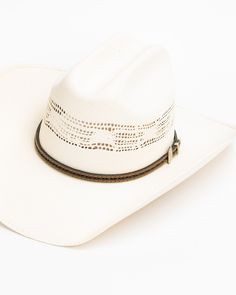 Cody James Pro Rodeo 20X Straw Cowboy Hat White Country Hat In Toquilla Straw, White Western Toquilla Straw Hat, White Country Style Hat In Toquilla Straw, White Country Style Toquilla Straw Hat, White Toquilla Straw Hat For Country Events, White Straw Hat Bands For Ranch, White Brimmed Straw Hat For Rodeo, White Toquilla Straw Hat For Ranch, White Western Straw Hat