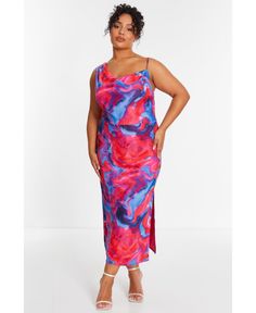 in stock Asymmetrical Sleeves, Plus Size Pink, Maxi Dress Plus Size, Maxi Bodycon Dress, Mini Skater Dress, Flare Mini Dress, Satin Maxi, Satin Maxi Dress, Marble Print