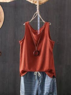 Brand Name:streetsangels,Elasticity:Slight Strech,Fabric Type:Linen,Material:Cotton,Material:Linen,Style:Casual,Clothing Length:Regular,Decoration:None,Tops Type:Tank Tops,Item Type:Tops,SizeBustLength CMinchCMinchS9437.015923.23M9637.806023.62L10039.376124.02XL10440.946224.412XL10842.526324.80 Note:Please allow 2-3cm differences due to manual measurement.(1cm=0.39inch, 1 inch=2.54cm) If you dont know how to choose size, please contact our customer service. Red Casual Sleeveless Blouse, Casual Red Sleeveless Blouse, Casual Red Sleeveless Top, Orange Cotton Sleeveless Tank Top, Orange Sleeveless Cotton Tank Top, Casual Orange Cotton Vest, Orange Sleeveless Cotton Top, Red Casual Tank Top For Summer, Casual Red Stretch Vest