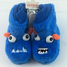 Toddler Boys' Gilberto Monster Booties Slipper - Cat & Jack Blue M(7/8) These Slippers Are New. No Box Or Tags Included As These Were Used For Store Display. Never Worn Out Of The Store Ships Within 1 Business Day Of Receiving Payment Blue Casual Booties With Round Toe, Casual Blue Booties With Round Toe, Casual Blue Round Toe Booties, Casual Blue Booties For Spring, Casual Blue Spring Booties, Blue Non-slip Booties For Playtime, Blue Non-slip Round Toe Booties, Cute Winter Booties For Playtime, Casual Blue Booties For Playtime