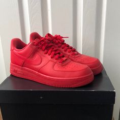 Size 11 Men’s Worn Once In Great Condition Shoes Nike Air Force, Nike Air Force 1s, Shoes Nike Air, Shoes Nike, Red Shoes, Nike Air Force 1, Air Force 1, Men's Nike, Nike Air Force