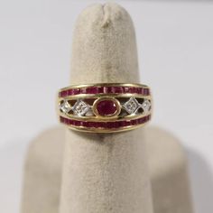 Vintage 10k Gold Ruby Diamond Ring 6.25US | Etsy Vintage Oval Ruby Ring With Vvs Clarity, Vintage Ruby Diamond Ring Stamped 14k, Vintage Ruby Diamond Ring In 14k Gold, Vintage Ruby Rings With Diamond Accents, Vintage Ruby Ring With Vvs Clarity, Vintage Gold Ruby Ring With Vvs Clarity, Vintage Ruby Diamond Ring, Vintage Gold Ruby Ring With Diamond Accents, Vintage Ruby Ring With Diamond Accents In Gold