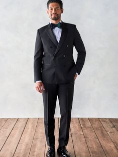 Tailored Double-breasted Tuxedo For Formal Events, Tuxedo Style Pantsuit With Notch Lapel, Tuxedo Style Pantsuit With Suit Collar For Semi-formal, Semi-formal Tuxedo Style Pantsuit With Double Button, Tuxedo Style Semi-formal Pantsuit With Double Button Closure, Tailored Double-breasted Tuxedo Pantsuit, Semi-formal Tuxedo Pantsuit With Notch Lapel, Elegant Formal Pants With Double Button Closure, Tuxedo Style Pantsuit With Notch Lapel And Hidden Buttons