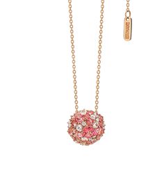 Brumani Jewelry - Bubbles Rosé 18K Rose Gold Pink Tourmalines & Mixed Gemstone Pendant Necklace | Manfredi Jewels Pink Tourmaline Jewelry With Accent Stones, Pink Tourmaline Necklaces With Round Beads, Pink Multi-stone Necklace For Gift, Pink Tourmaline Necklace Gold, Luxury Pink Tourmaline Jewelry, Gold Bubbles, Rose Gold Quartz, Rose Gold Pink, Pink Topaz