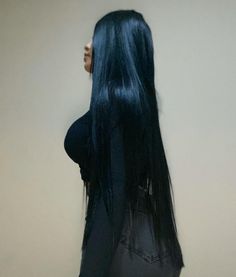 Hair Stages, Long Natural Curly Hair, Blue Black Hair, Chic Tattoo, Long Shiny Hair, Long Indian Hair, Stars Design, Rich Money, Long Dark Hair