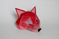 Instant download for a quick and easy DIY Fox mask template. Just an hour of work and a beautiful party or holiday mask is ready for use. I have developed a unique and ergonomic shape of this mask, that You can wear both, on the top of Your head or directly on to Your face. It offers free movement and a clear visibility. Only one A3 or two A4 sheets of paper or cardboard needed! The mask is lightweight, but still durable and robust thanks for the folded form. You are buying A4 and A3 templates w Fox Mask Template, Fox Mask Diy, Face Mask Template, Fox Mask, Fox Face, Mask Template, Head Mask, Costume Masks, Free Movement