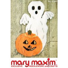 an image of a halloween pumpkin with ghost on it's head and the words mary maximum