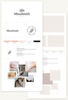 the website design for minnasmih, an online store that sells women's clothing