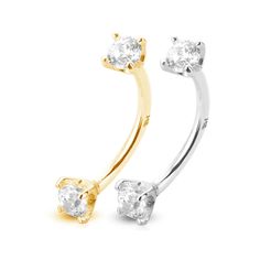 Introducing the epitome of elegance and sophistication in body jewelry - the 14 Karat Gold Curved Barbell 16 Gauge Eyebrow Ring with Cubic Zirconia Gem. Crafted from luxurious 14 karat solid gold, this exquisite piece exudes timeless beauty and quality craftsmanship. Available in a choice of 5/16" (8mm) or 3/8" (10mm) lengths and adorned with dazzling Cubic Zirconia gems, this eyebrow ring offers versatility and sparkle to suit your individual style. With options for ball sizes of 3mm or 2mm, an Lip Piercing Ring, Piercing Kit, Eyebrow Ring, Lip Ring, Nose Ring Stud, Body Jewellery, Belly Rings, Ear Jewelry, Individual Style