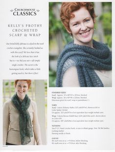 the knitting pattern for this scarf is easy to knit and looks great on any woman