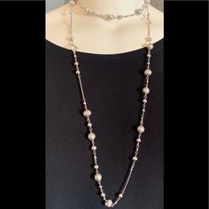 This Is A David Yurman Sterling Silver Bijoux Bead Chain Necklace From The Elements Collection. It Is 48” Long And Can Be Worn Long, Doubled Or Tripled. It Weighs 40.91g. Beads Range In Size From 2mm To 10mm. You Could Even Add An Enhancer (Listing Is For The Bead & Chain Necklace Only). It Is In Excellent Condition And Would Make A Terrific Gift! Toggle Clasp Closure. Hallmarked Dyurman 925 On A Tag Near The Clasp. Will Ship In It’s Dy Pouch. This Is A Retired Piece, No Longer Available In Stores. Bead Chain Necklace, David Yurman Jewelry, Bead Chain, Toggle Clasp, David Yurman, Beaded Chain, Bead Necklace, Womens Jewelry Necklace, Chain Necklace