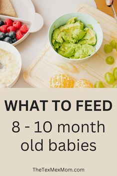 what to feed 8 - 10 month old babies