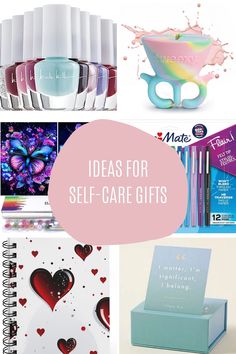 the top ten gifts for self - caregifs are in this postcard collage