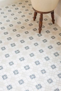 Regent Blue Decorative Patterned Tiles | Decorative | Quorn Stone Honeycomb Bathroom Floor, Natural Stone Bathroom Floor, Honeycomb Bathroom, Stone Floor Bathroom, Blue Kitchen Tiles, Balcony Tiles, Vintage Tegel, Patterned Bathroom Tiles, Victorian Hallway