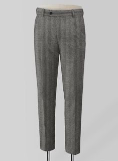 Perpetuate a sharp and fresh look with our Italian Wide Herringbone Charcoal Tweed Pants. Crafted from 100% wool, the charcoal pants will instantly become omnipresent in your wardrobe simply because of its neutrality that is aggrandized by a herringbone pattern providing depth and structure to these pants. What makes these pants even more exciting is that there are so many options and a plethora of ways to flaunt your individual style irrespective of the occasion you pick to wear it to. 
 
 Look Grey Tweed Suit, Herringbone Tweed Jacket, White Linen Suit, Green Velvet Jacket, Peaky Blinders Suit, Royal Blue Suit, Charcoal Suit, Tweed Pants, Tweed Suit