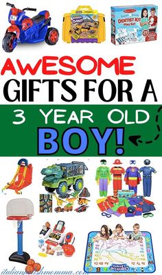 Christmas gifts and gift ideas and toys for toddler boys they will love Non Toy Gifts, Toddler Christmas Gifts, Gifts For Baby, Best Toys, Cool Gifts For Kids, Birthday Gifts For Boys