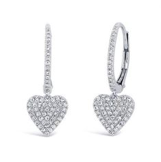 Description: BEAUTIFUL 14K WHITE GOLD LADIES DIAMOND EARRINGS. THIS ITEM IS NEW. COMES WITH GIFT BOX. IF YOU HAVE ANY OTHER QUESTIONS PLEASE CONTACT US. ALL THE INFO ON THIS ITEM DOWN BELOW. THANK YOU VERY MUCH. KATE .Metal: SOLID 14K WHITE GOLDStamped: 14K Total Gram Weight: 2.1GRSetting: MICRO PAVE Length: 22.4MM (0.8 INCH)Width: 8.0MM (0.3 INCH)Stones: 100% NATURAL DIAMONDSColor: FClarity: VS2-VS1Shape: ROUND BRILLIANT CUT DIAMONDSTotal Carat Weight: 0.29CTTag: #1280WE ARE JEWELRY STORE THAT White Diamond Heart-shaped Earrings, White Gold Heart Charm Earrings For Wedding, Wedding White Gold Earrings With Heart Charm, Wedding White Gold Heart Charm Earrings, White Heart Earrings With Diamond Accents, Heart-shaped White Gold Diamond Earrings, Heart-shaped White Diamond Earrings For Wedding, White Heart Shaped Diamond Earrings Fine Jewelry, White Heart-shaped Diamond Earrings For Wedding