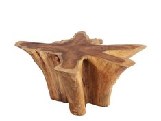 a piece of wood that is shaped like a starfish on top of another piece of wood