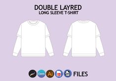 Shorts Template, Shorts Mockup, Digital Clothing, Clothing Templates, Flat Drawings, Illustrator Template, Layered T Shirt, Tech Pack, Layered Shirts