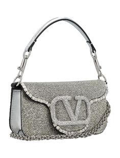 silk Luxury Pouch Shoulder Bag With Handles, Designer Evening Tote Bag With Detachable Strap, Designer Pouch Shoulder Bag, Luxury Pouch Bags As Fashion Accessory, Luxury Baguette Shoulder Bag With Detachable Strap, Luxury Baguette Shoulder Bag With Detachable Handle, High-end Shoulder Bag With Silver-tone Hardware For Evening, High-end Evening Shoulder Bag With Silver-tone Hardware, Party Shoulder Bag With Palladium Hardware And Top Handle