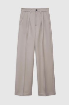 Designed by Anine Bing. The Carrie Pant in white linen blend is a wide-leg trouser made from a light and breathable linen blend. This full-length style features double-pleated front detailing, five functional belt loops, two faux back welt pockets, slanted front pockets, and a single button zip-front closure. Fully lined. Fit: The Carrie Pant is cut for a high-rise fit, relaxing through the thigh into a wide-leg hem. Take your true size. Model is wearing a size 32. Model Measurements: Height: 5' Beige Wide Leg Pants With Belt Loops, Tailored Beige Wide Leg Pants, Formal Beige Wide Leg Pants With Belt Loops, Tailored Beige Wide Leg Pants With Welt Pockets, Formal Wide Leg Bottoms In Neutral Color, Formal Neutral Wide Leg Bottoms, Formal Neutral Wide-leg Bottoms, Classic Neutral Pants With Belt Loops, Classic Beige Wide Leg Pants With Belt Loops